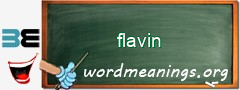 WordMeaning blackboard for flavin